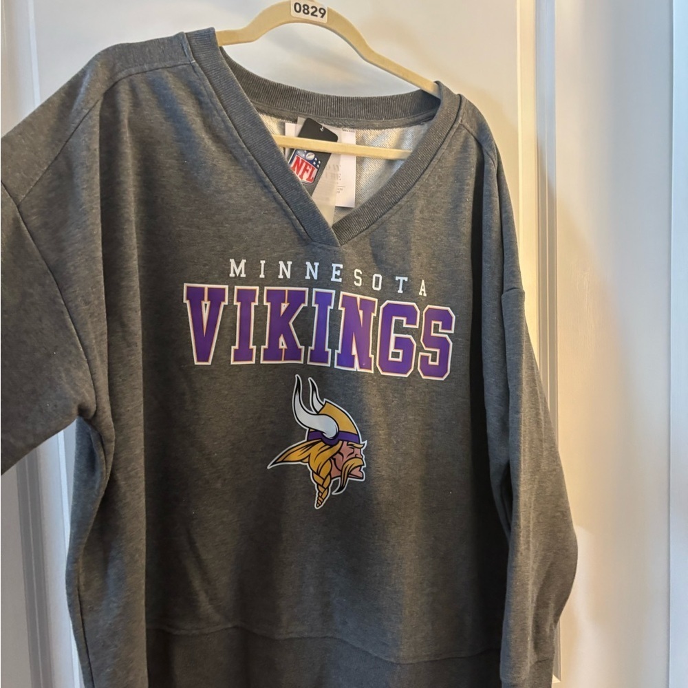 Gameday Couture Gray Minnesota Vikings Sweatshirt Sz XXL - Picture 4 of 10